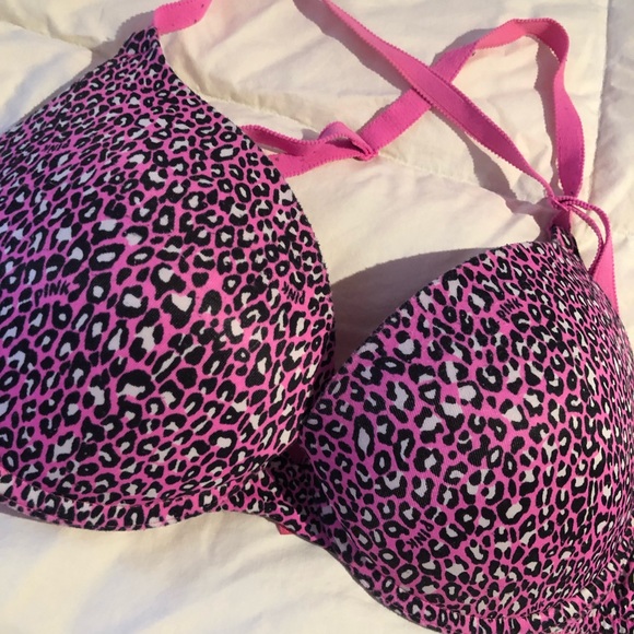 PINK cheetah print lush up bra - Picture 2 of 4